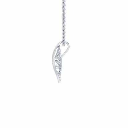 Sublte Charm Silver Pendant - White Gold - Image 4