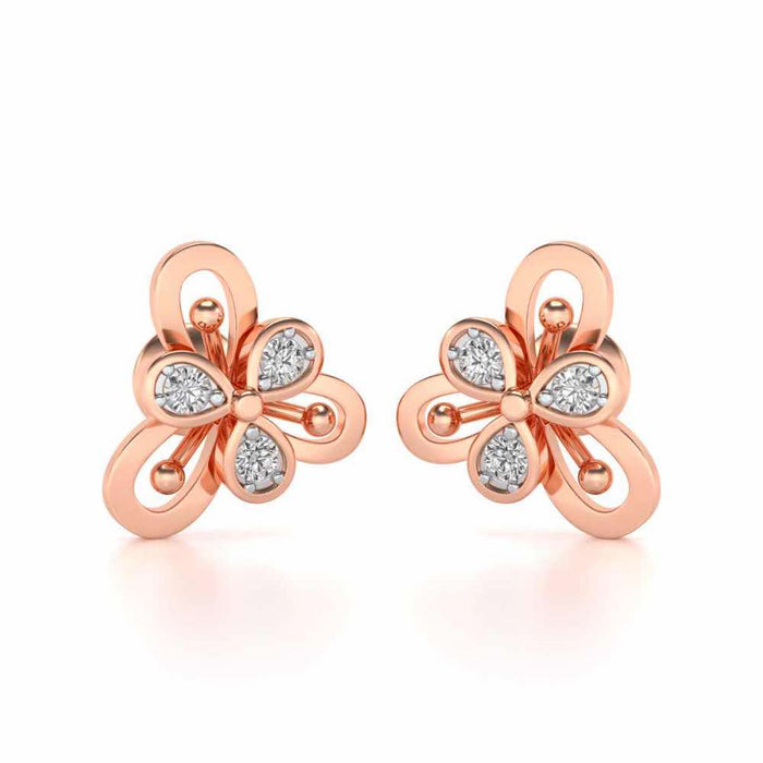 Subtile Silver Studs - Rose Gold - Image 1