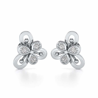 Subtile Silver Studs - White Gold - Image 1