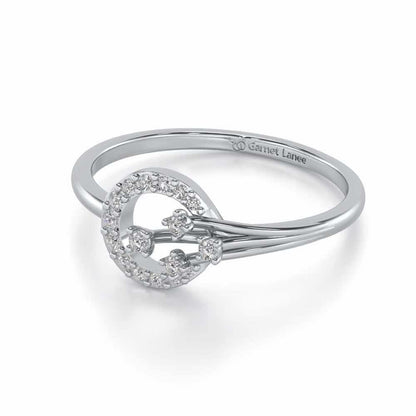 Subtle Glow Silver Ring - White Gold - Image 2