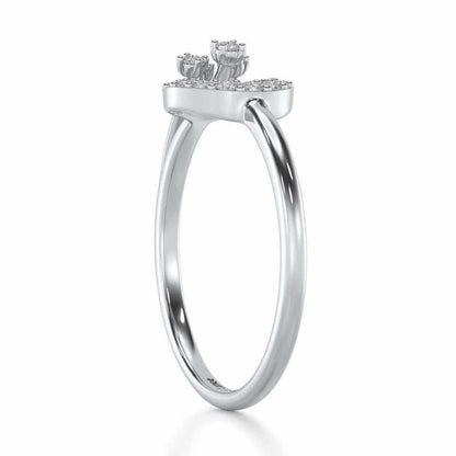 Subtle Glow Silver Ring - White Gold - Image 3