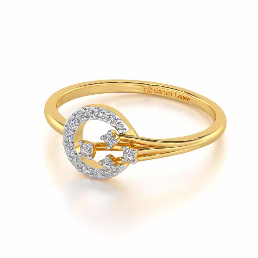 Subtle Glow Silver Ring - Yellow Gold - Image 2