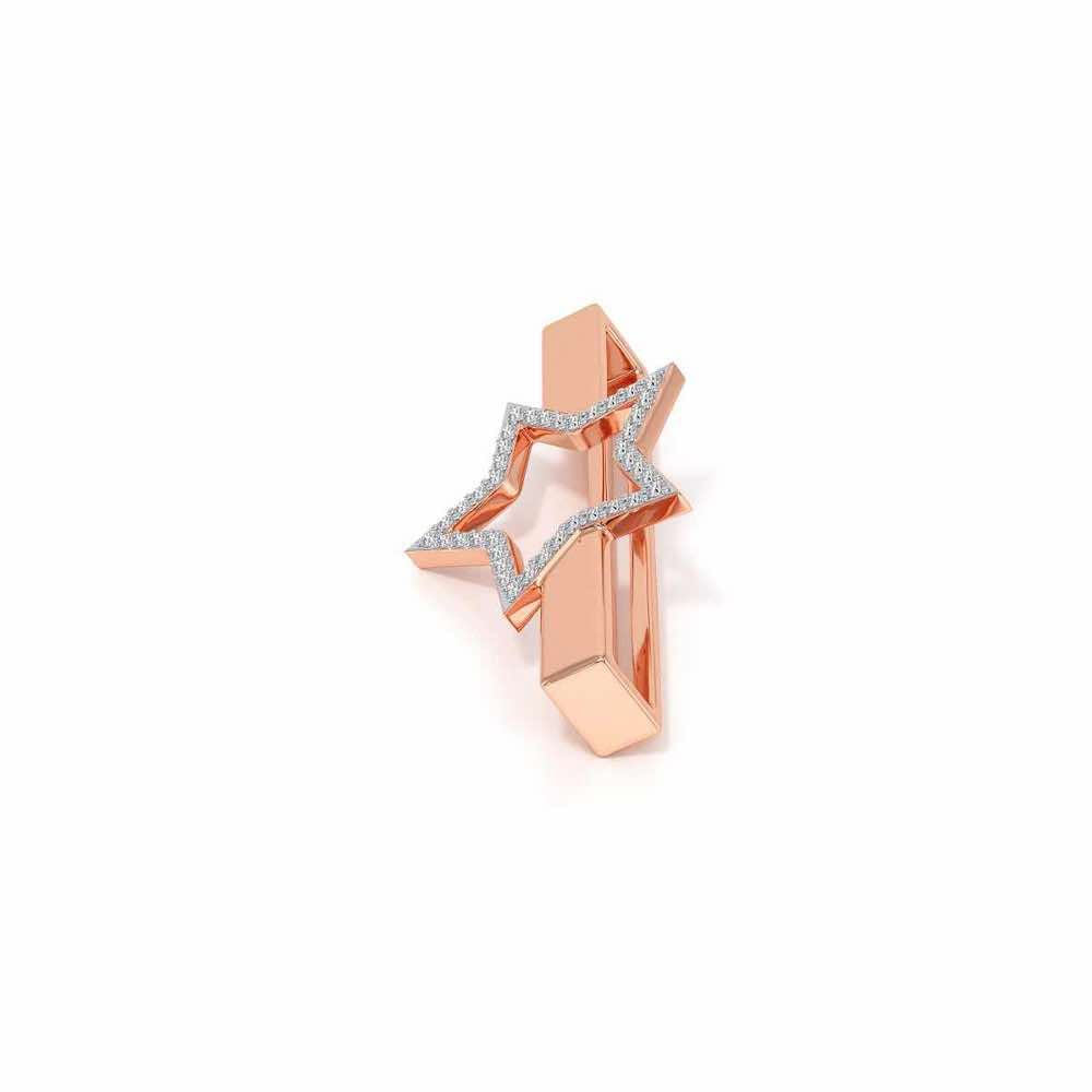 Subtle Star Silver Watch Band - Rose Gold - Image 4