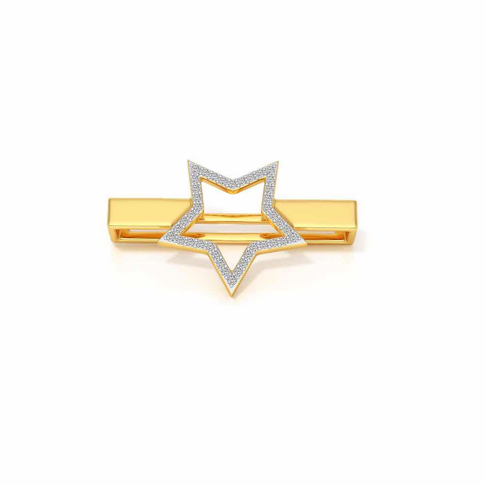 Subtle Star Silver Watch Band - Yellow Gold - Image 2