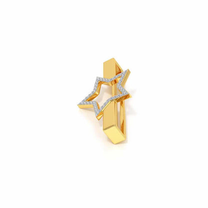 Subtle Star Silver Watch Band - Yellow Gold - Image 4