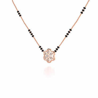 Sudarshan Silver Mangalsutra - Rose Gold - Image 2