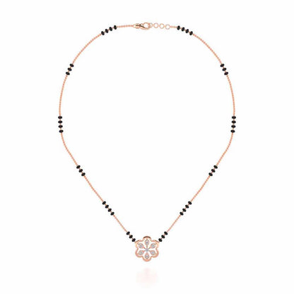 Sudarshan Silver Mangalsutra - Rose Gold - Image 3