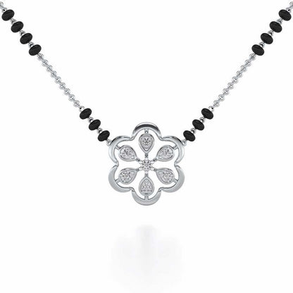 Sudarshan Silver Mangalsutra - White Gold - Image 1