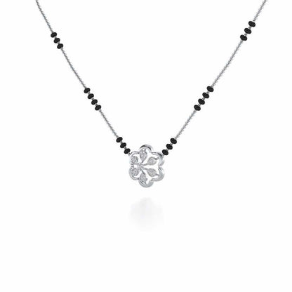 Sudarshan Silver Mangalsutra - White Gold - Image 2