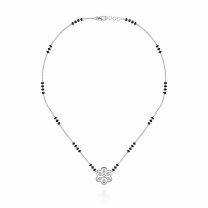 Sudarshan Silver Mangalsutra - White Gold - Image 3