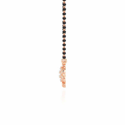 Suhagan Suvarna Silver Mangalsutra - Rose Gold - Image 4