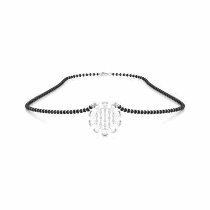 Suhagan Suvarna Silver Mangalsutra - White Gold - Image 3
