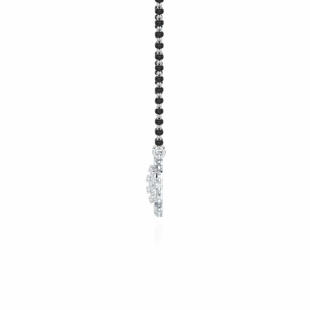 Suhagan Suvarna Silver Mangalsutra - White Gold - Image 4