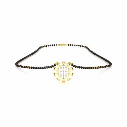 Suhagan Suvarna Silver Mangalsutra - Yellow Gold - Image 3