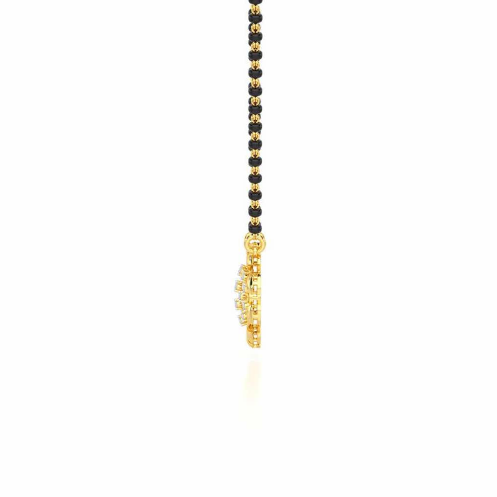 Suhagan Suvarna Silver Mangalsutra - Yellow Gold - Image 4