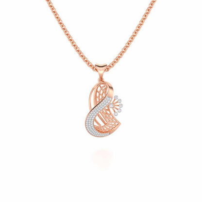 Sundar Sur Silver Pendant - Rose Gold - Image 1