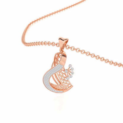 Sundar Sur Silver Pendant - Rose Gold - Image 2