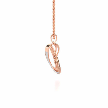 Sundar Sur Silver Pendant - Rose Gold - Image 4