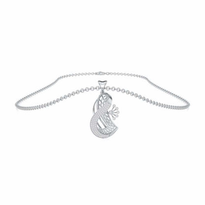 Sundar Sur Silver Pendant - White Gold - Image 3