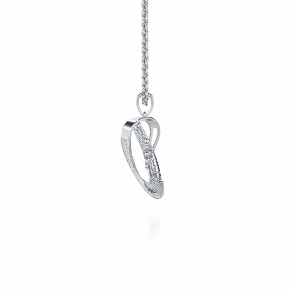 Sundar Sur Silver Pendant - White Gold - Image 4