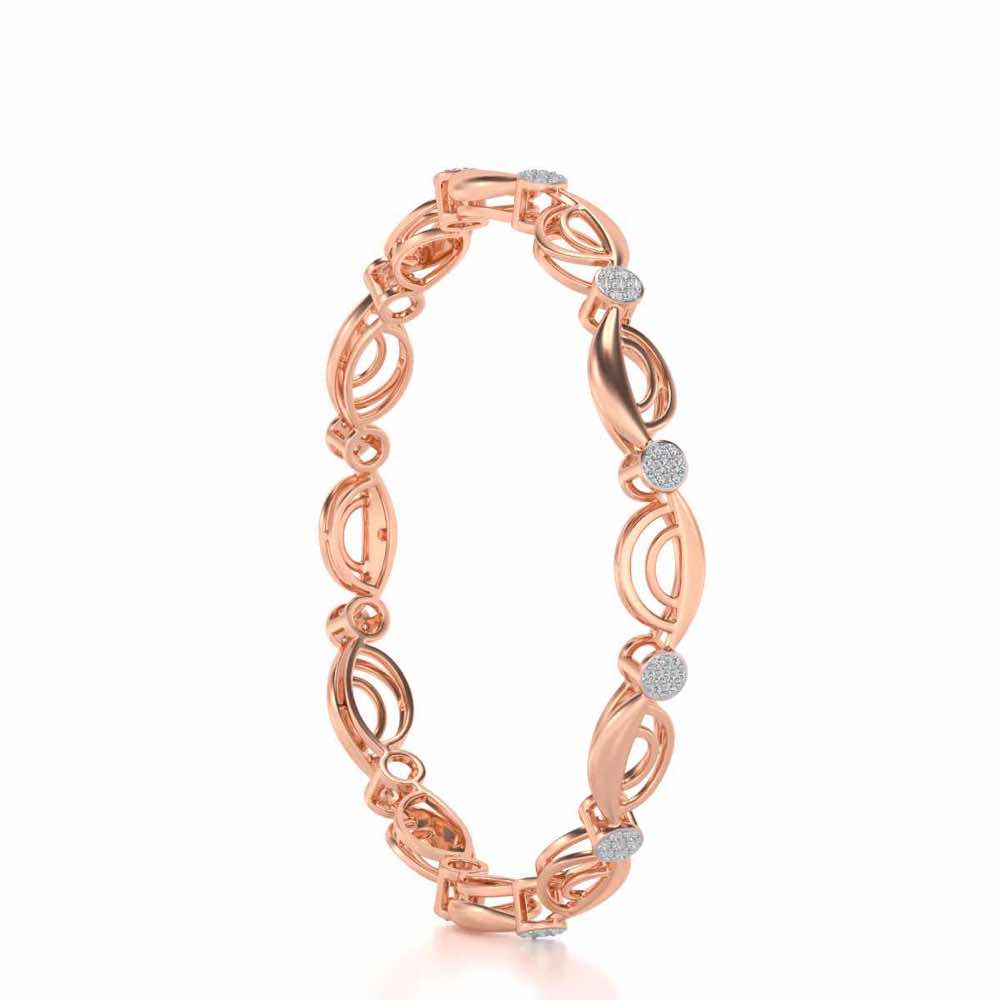 Suns Silver Bangles - Rose Gold - Image 3