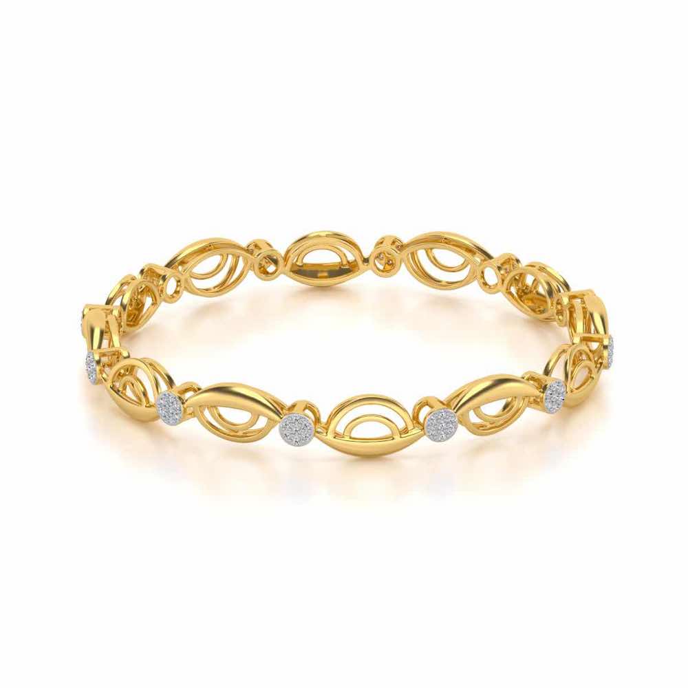 Suns Silver Bangles - Yellow Gold - Image 2