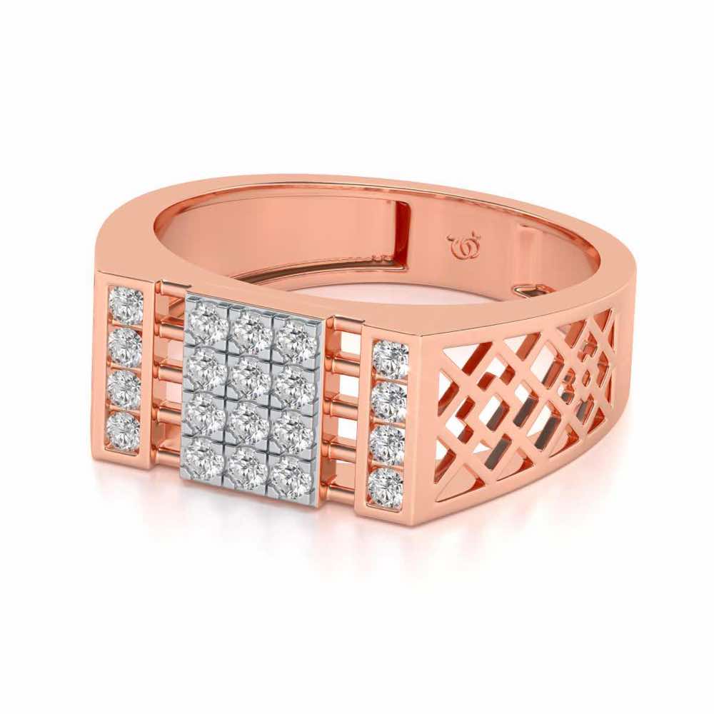 Supreme Silver Ring For Men - Rose Gold - Image 2
