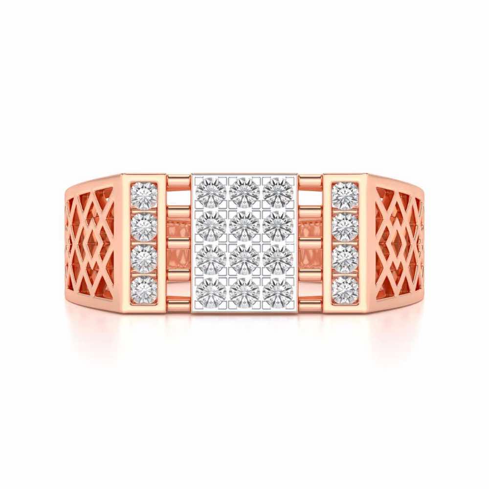 Supreme Silver Ring For Men - Rose Gold - Image 4