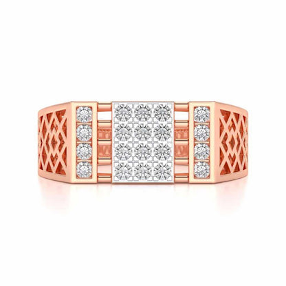 Supreme Silver Ring For Men - Rose Gold - Image 4