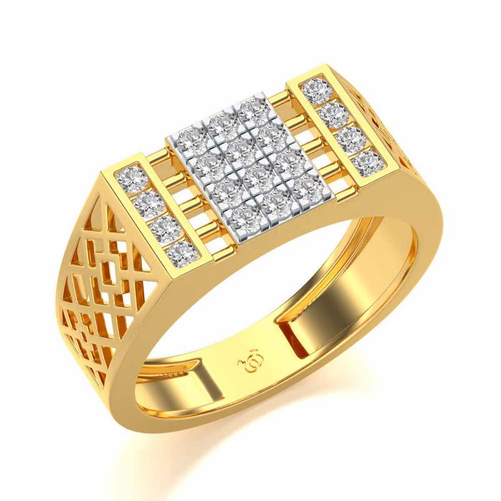 Supreme Silver Ring For Men - Yellow Gold - Image 1