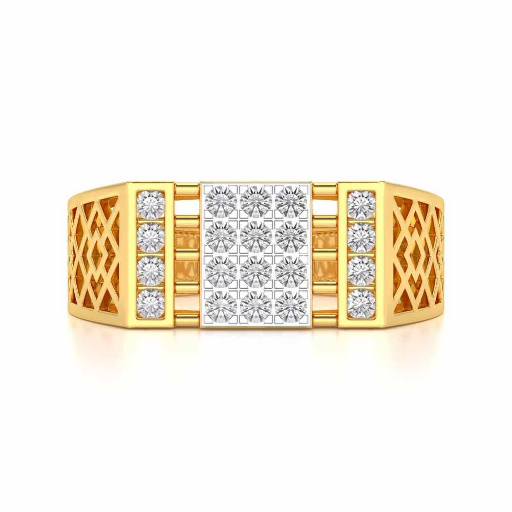 Supreme Silver Ring For Men - Yellow Gold - Image 4