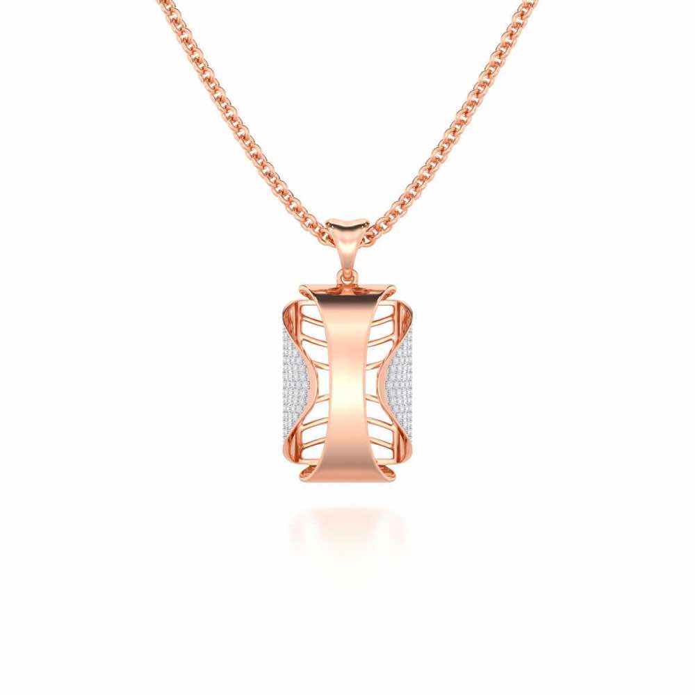 Surmayi Silver Pendant - Rose Gold - Image 1