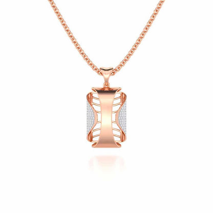 Surmayi Silver Pendant - Rose Gold - Image 1
