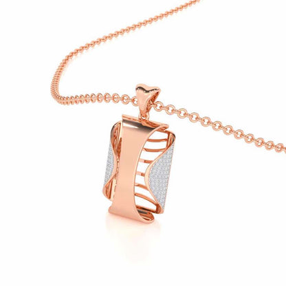 Surmayi Silver Pendant - Rose Gold - Image 2