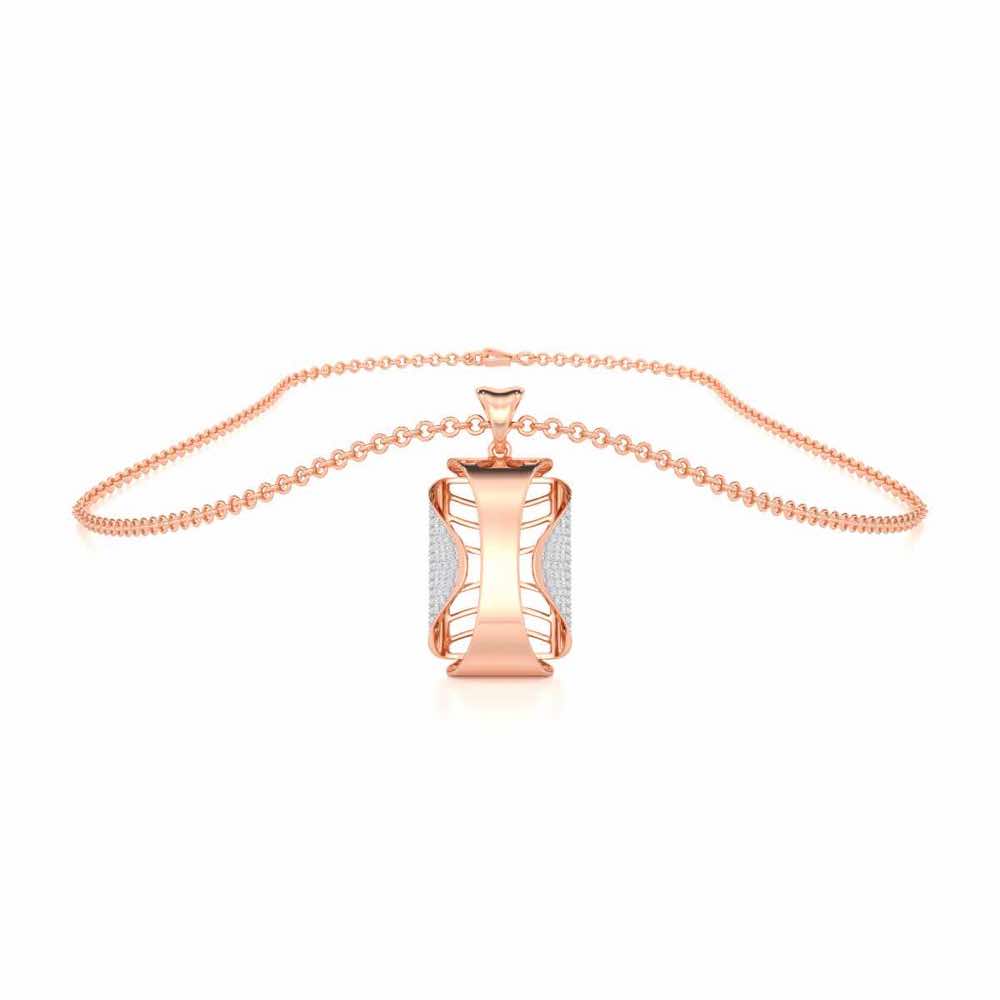 Surmayi Silver Pendant - Rose Gold - Image 3