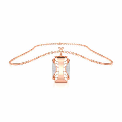 Surmayi Silver Pendant - Rose Gold - Image 3