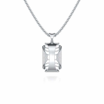 Surmayi Silver Pendant - White Gold - Image 1