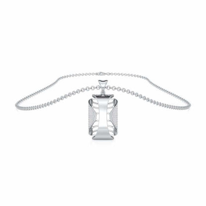 Surmayi Silver Pendant - White Gold - Image 3