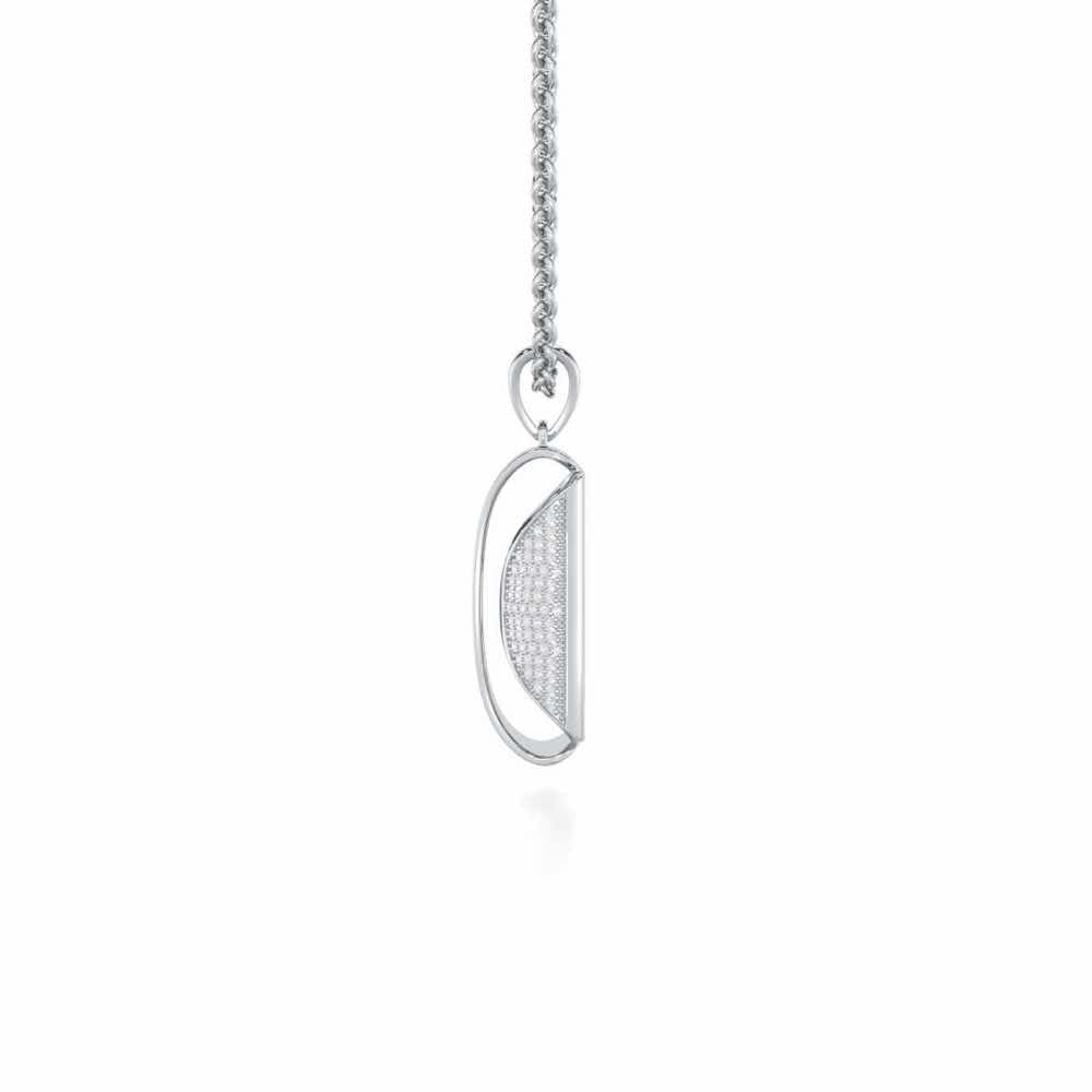 Surmayi Silver Pendant - White Gold - Image 4