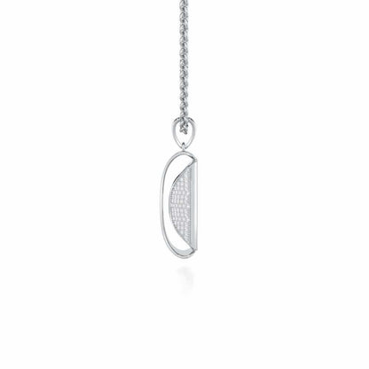 Surmayi Silver Pendant - White Gold - Image 4