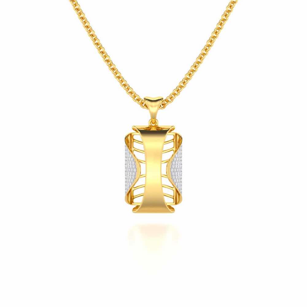 Surmayi Silver Pendant - Yellow Gold - Image 1