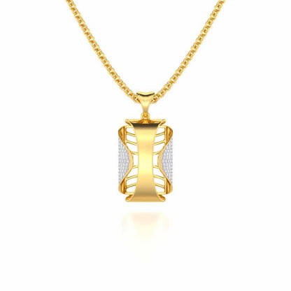 Surmayi Silver Pendant - Yellow Gold - Image 1