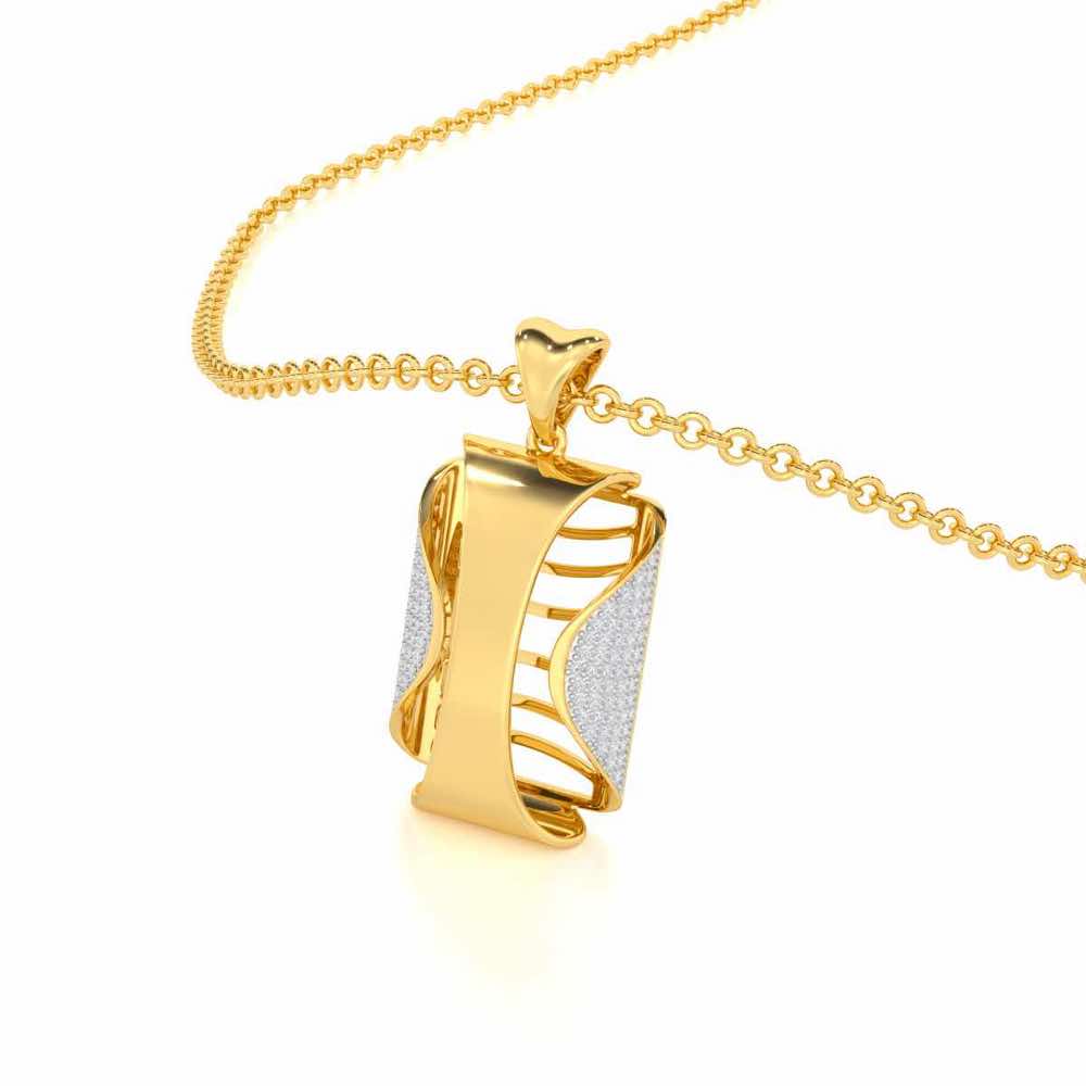 Surmayi Silver Pendant - Yellow Gold - Image 2