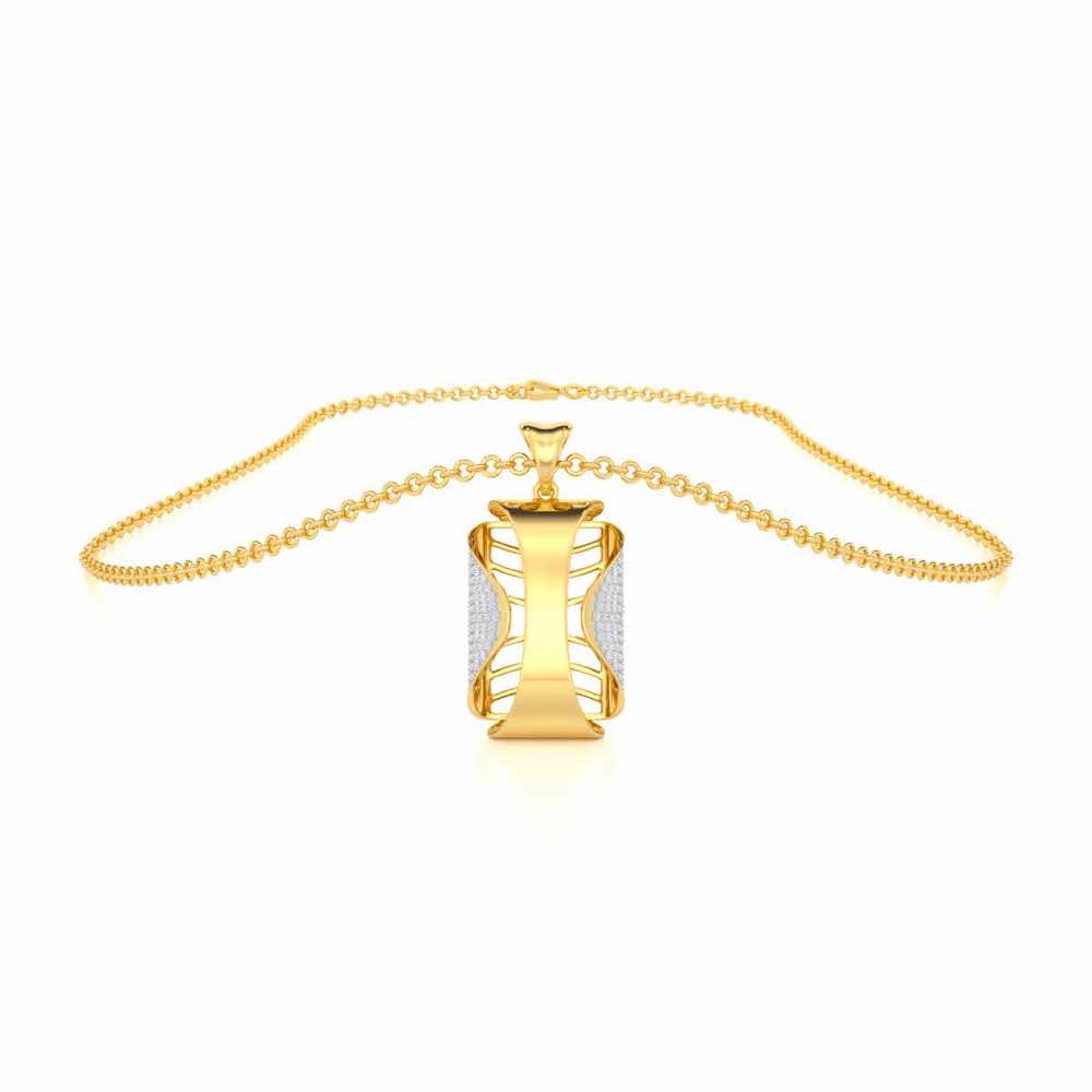 Surmayi Silver Pendant - Yellow Gold - Image 3