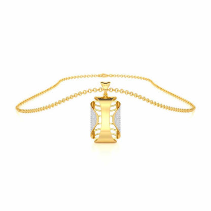 Surmayi Silver Pendant - Yellow Gold - Image 3