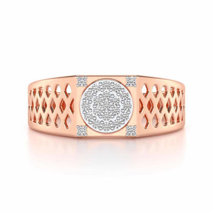 Surreal Silver Ring For Men - Rose Gold - Image 4