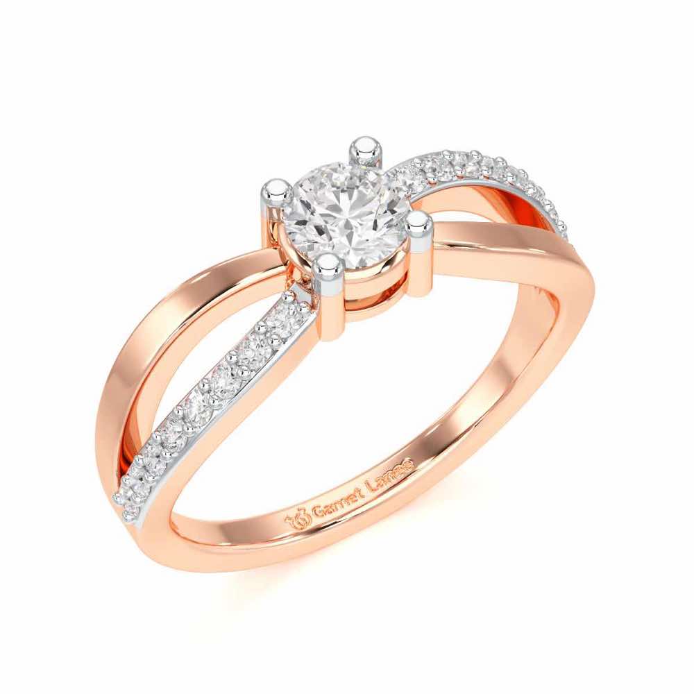 Surreal Grace Solitaire Ring - Rose Gold - Image 1