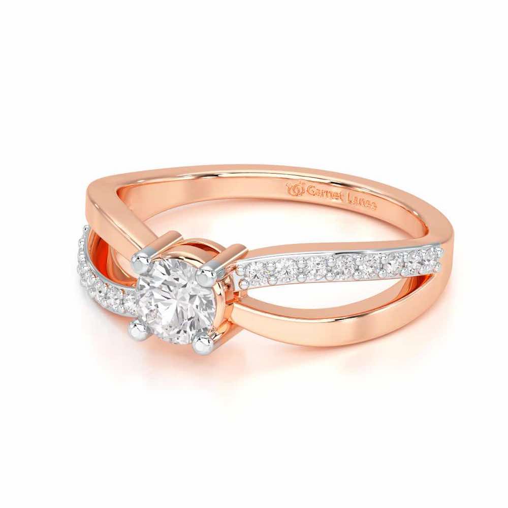 Surreal Grace Solitaire Ring - Rose Gold - Image 2