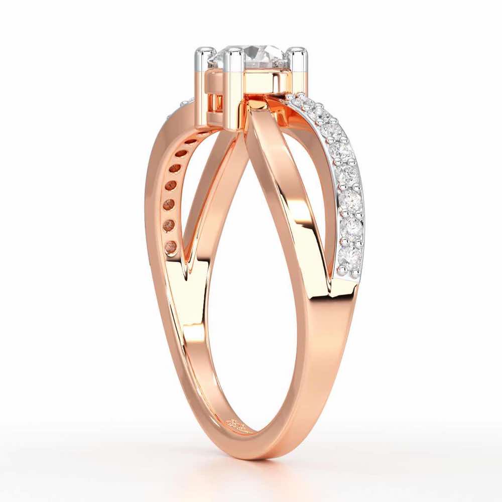 Surreal Grace Solitaire Ring - Rose Gold - Image 3