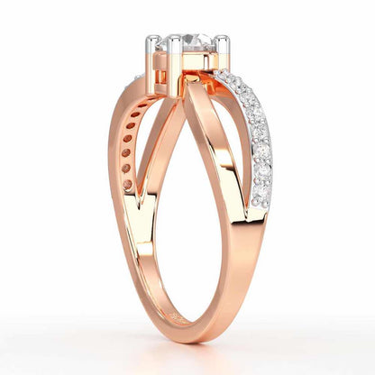 Surreal Grace Solitaire Ring - Rose Gold - Image 3